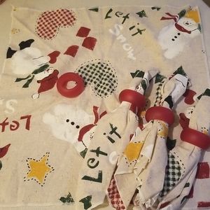 Handpainted Holiday Napkins with Rings